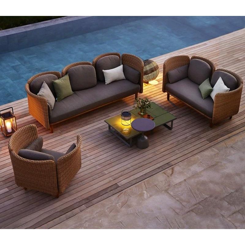 戶外沙發套裝 單件 藤編