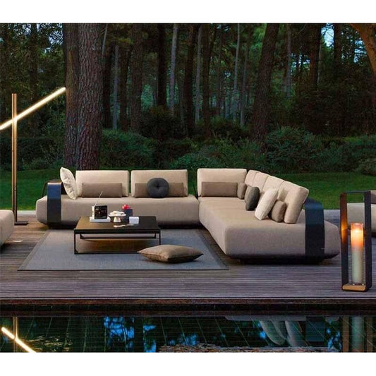 戶外沙發套裝 | 單件 | 鋁合金 大理石 茶几 沙發床