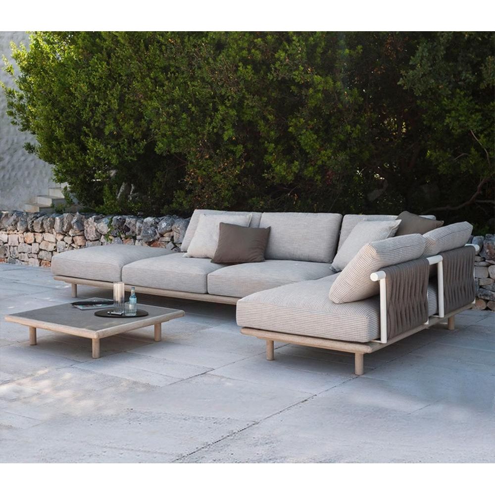 戶外沙發套裝 | 單件 | 織帶 白蠟木
