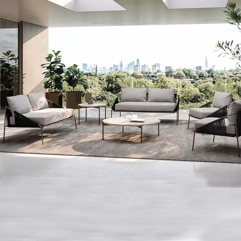 户外沙發套裝 | 單件 | 藤編 | 岩板茶几 | 藤沙發 | 防水 |