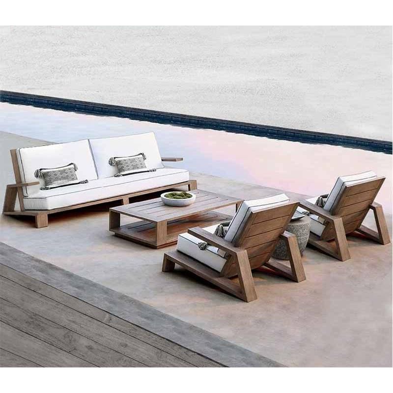 戶外沙發組合 |單件| 柚木/鋁合金