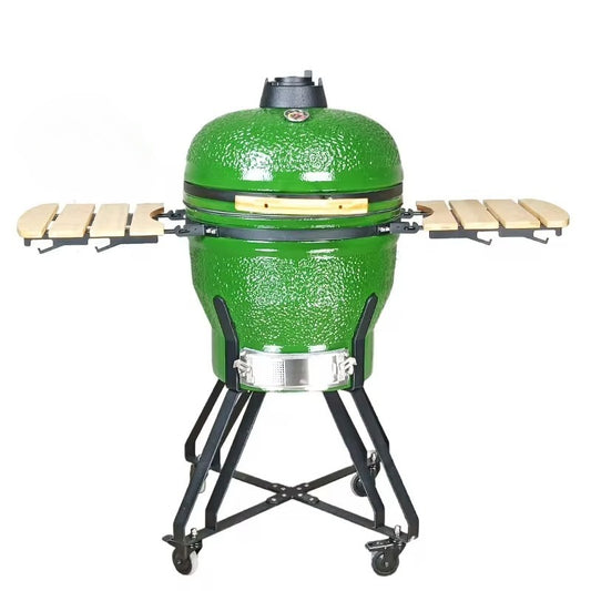 24-inch Kamado Ceramic Charcoal Grill & BBQ Smoker
