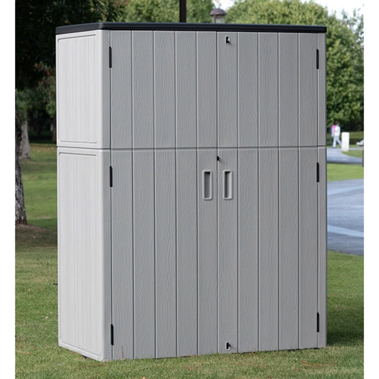 CH0007 - HDPE Outdoor Double-Layer Waterproof Storage Cabinet | Outdoor Cabinet | Waterproof Cabinet | Tool Cabinet | Storage Cabinet | Patio Cabinet