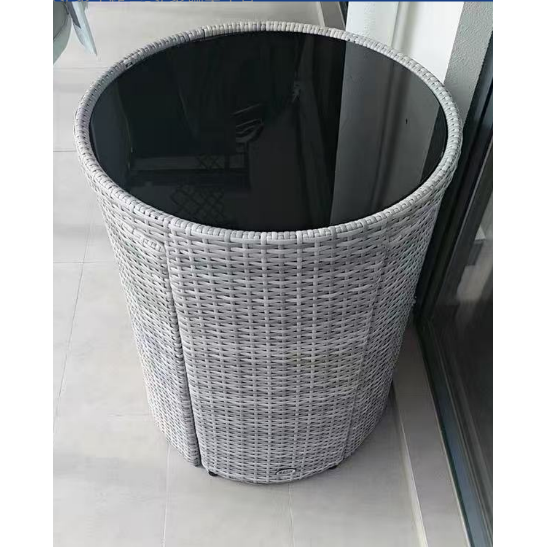 LO0001 Rattan balcony dining table and chair set | Rattan | Dining table | Rattan chairs | Dining table set | Outdoor furniture | Outdoor table