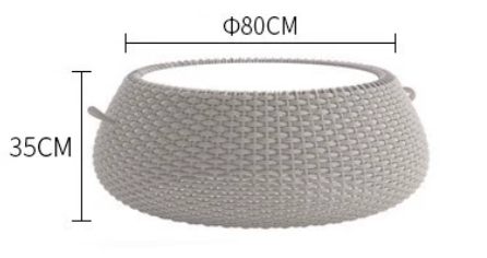 Outdoor sofa 5-seater set︳pe rattan chair coffee table SOFA014