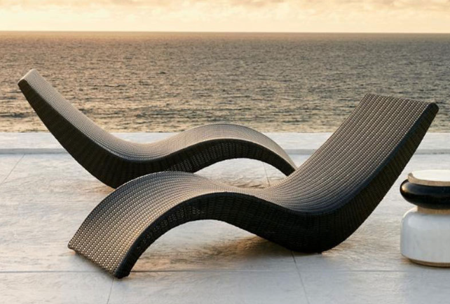 Sun Lounger Beach Chair Waterproof Outdoor Furniture SL013