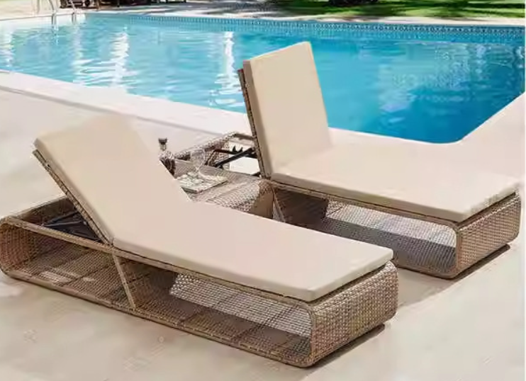 Sun Lounger Beach Chair Waterproof Outdoor Furniture SL015
