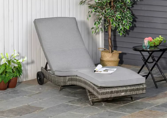 Sun Lounger Beach Chair Waterproof Outdoor Furniture SL014