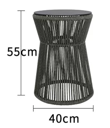 Outdoor Single Seat Tea Set (3-in-1) Sofa Coffee Table SOFA037