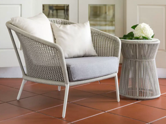 Outdoor Single Seat Tea Set (3-in-1) Sofa Coffee Table SOFA037