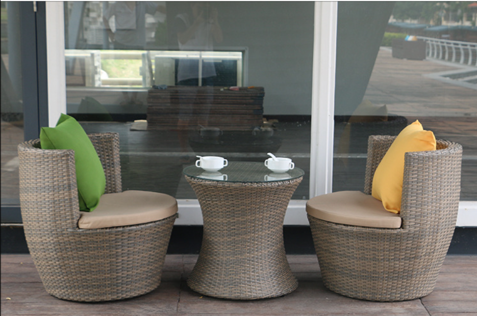 Outdoor PE Rattan 2-Seater Sofa Set with Coffee Table SOFA032