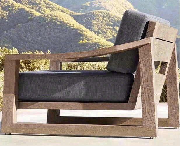 Outdoor Teak Ottoman Footrest