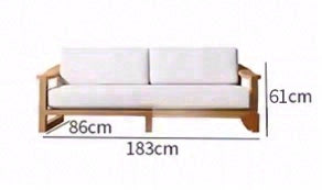 Outdoor Teak Ottoman Footrest