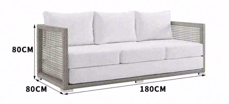 戶外沙發套裝 PE藤編 塑木茶几 SOFA051