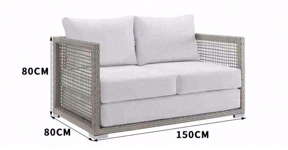 戶外沙發套裝 PE藤編 塑木茶几 SOFA051
