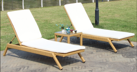 Sun Lounger Beach Chair Waterproof Outdoor Furniture SL017