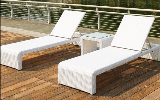 Sun Lounger Beach Chair Waterproof Outdoor Furniture SL015