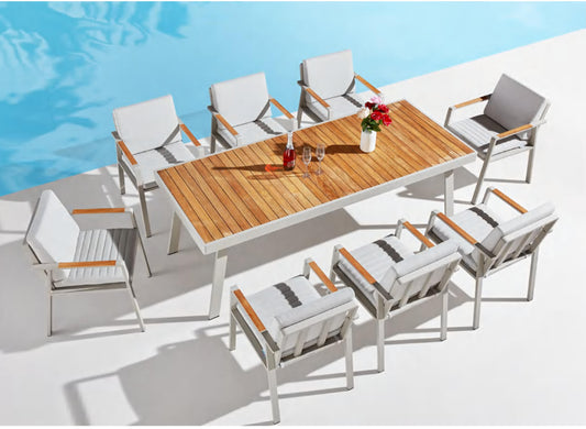 NOFI Series 8 persons Outdoor Dining Table and Chair set