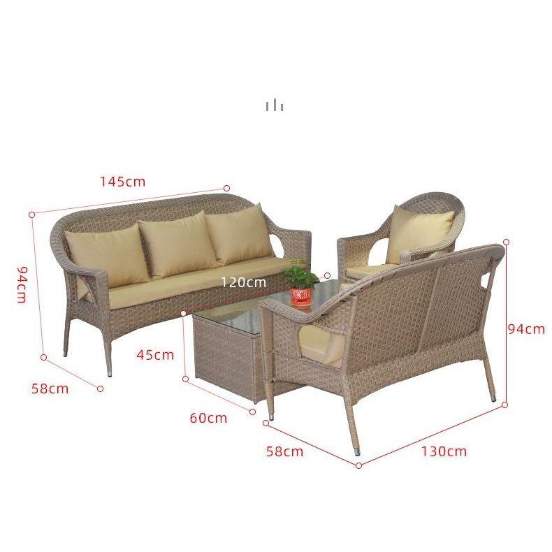 户外沙發套裝 | 單件 | 藤沙發茶几 | 藤編 | 藤椅 |