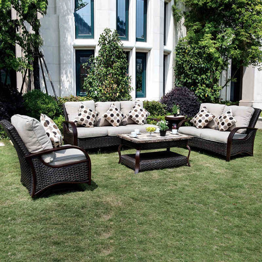 SOFA-SU-001 藤製 沙發套裝 大理石桌面