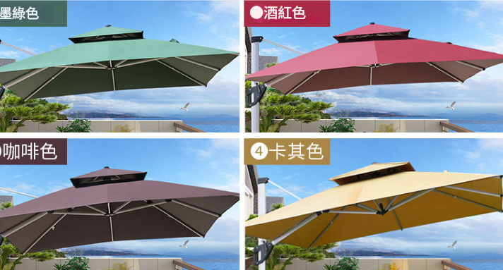 3m / 3.5m upgraded square roman outdoor umbrella with thickened pole and 260kg base | Outdoor furniture