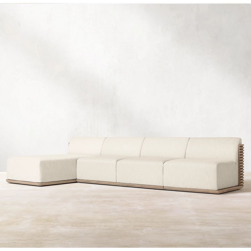 戶外防水沙發套裝 | 單件 | 柚木 拉絲做舊 | 餐檯椅 沙發 | SUNBRELLA布