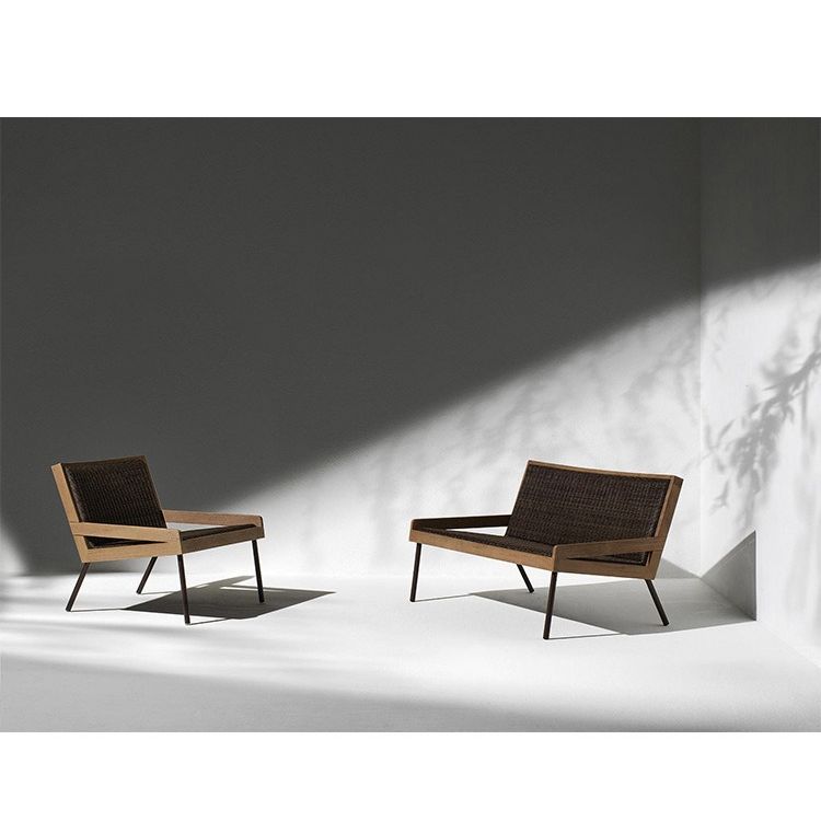 户外沙發套裝 | 單件 | 藤編 | 茶几 | 藤椅 | 柚木 |