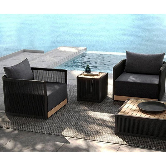 戶外沙發套裝 | 單件 | 鋁合金 繩編 | 茶几邊几