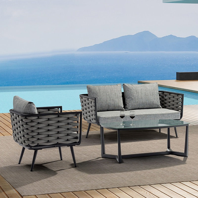 戶外沙發套裝 | 單件 | 茶几 | 繩編 | 鋁合金 |