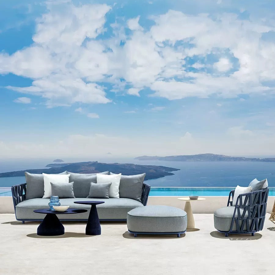 戶外沙發套裝 |單件| 編織網繩 鋁合金