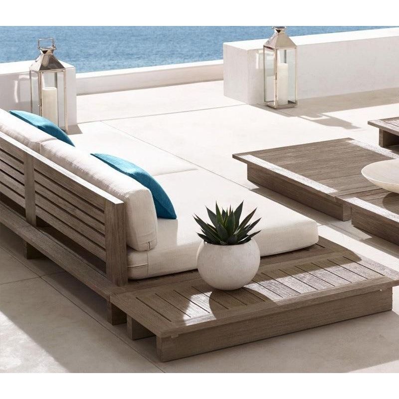 戶外沙發套裝 單件 柚木