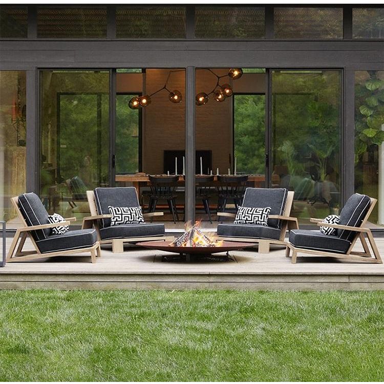 戶外沙發組合 |單件| 柚木/鋁合金