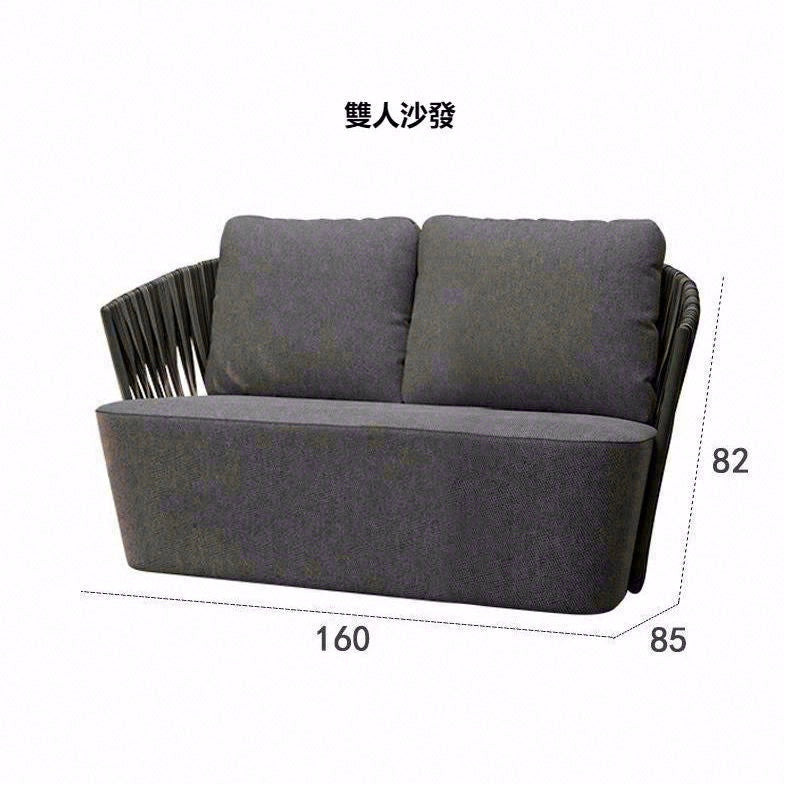 三人藤編沙發220cm寬敞戶外傢俬