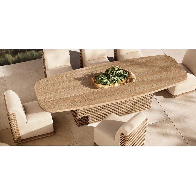 戶外防水沙發套裝 | 單件 | 柚木 拉絲做舊 | 餐檯椅 沙發 | SUNBRELLA布