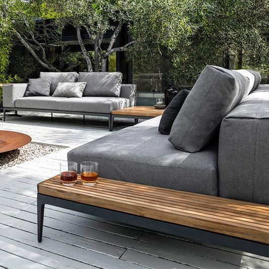 戶外沙發套裝 | 單件 | 鋁合金 柚木