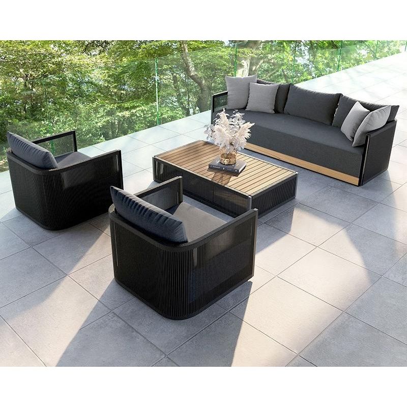 戶外沙發套裝 | 單件 | 鋁合金 繩編 | 茶几邊几