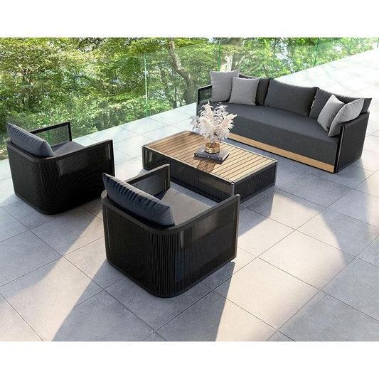 戶外沙發套裝 | 單件 | 鋁合金 繩編 | 茶几邊几