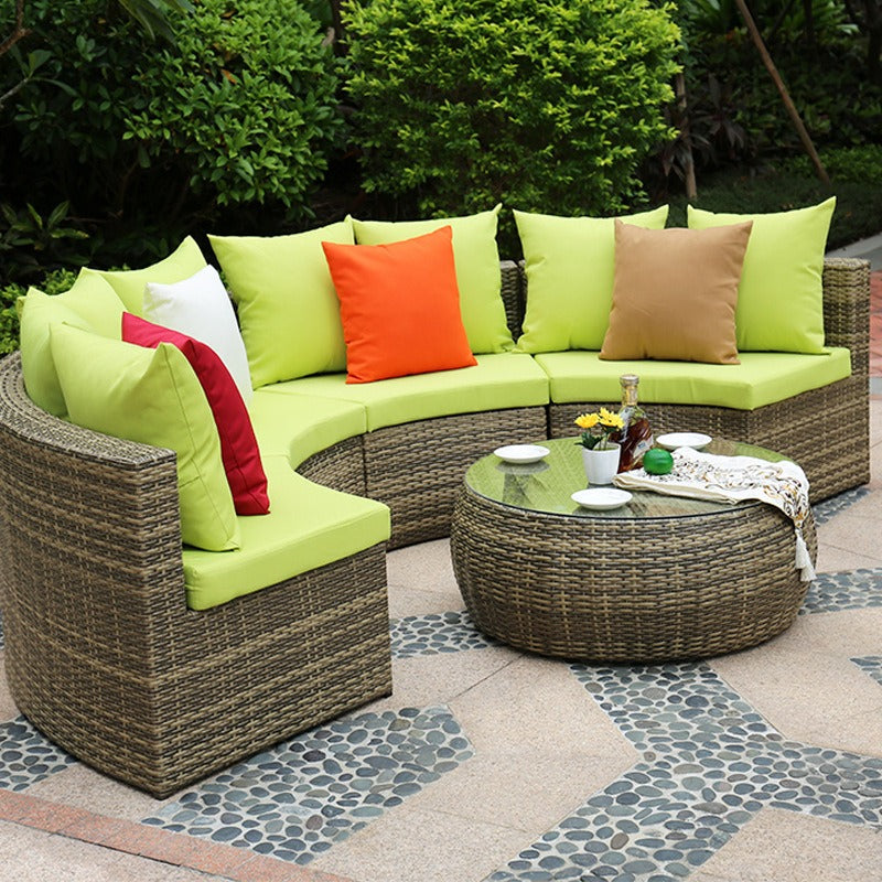 户外沙發套裝 | 藤沙發茶几 | 藤編 | 藤椅 | 圓形 |