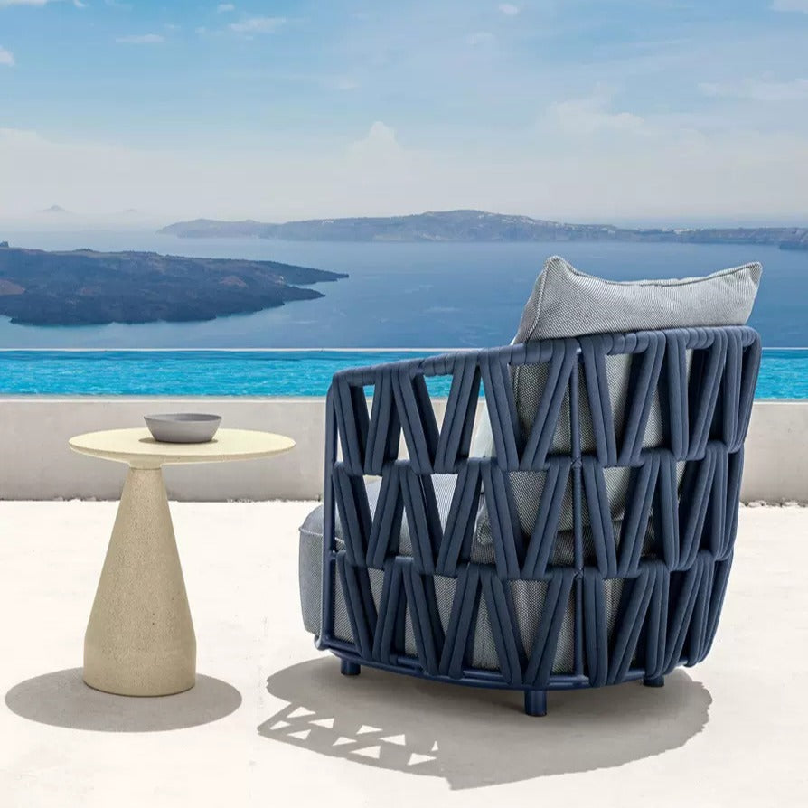 戶外沙發套裝 |單件| 編織網繩 鋁合金