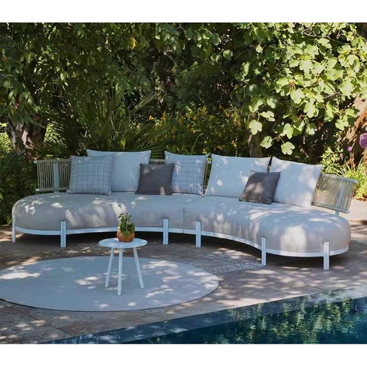 戶外沙發套裝 |單件| 弧形 編織藤 自由組合