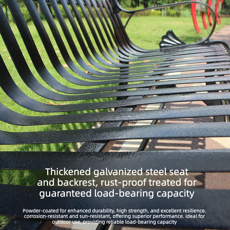 Cast Iron Leg Outdoor Park Bench 1.2-1.8m European / OK Style EFWB-047
