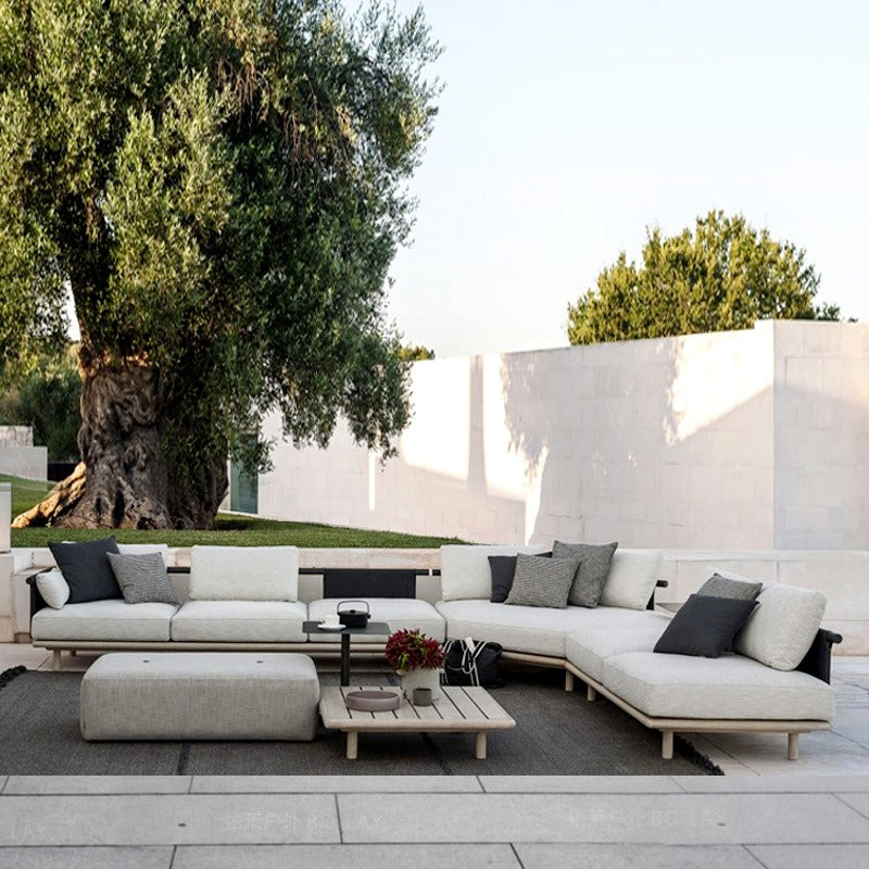 戶外沙發套裝 | 單件 | 織帶 白蠟木