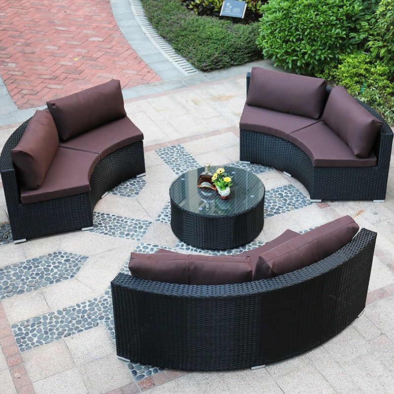 户外沙發套裝 | 藤沙發茶几 | 藤編 | 藤椅 | 圓形 |