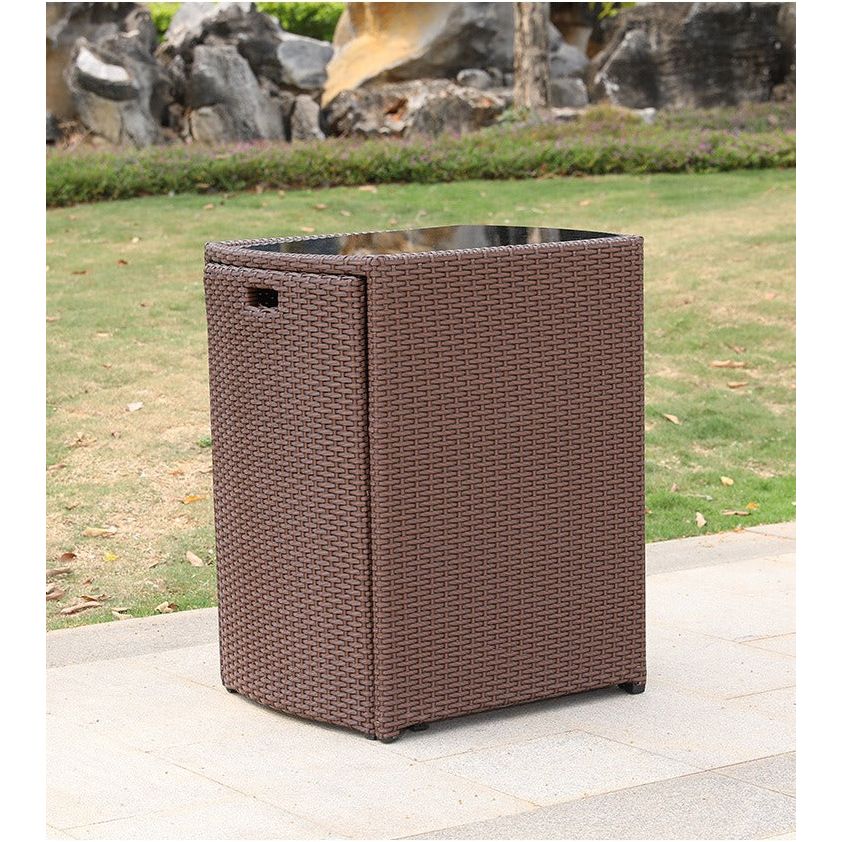 LO0001 Rattan balcony dining table and chair set | Rattan | Dining table | Rattan chairs | Dining table set | Outdoor furniture | Outdoor table