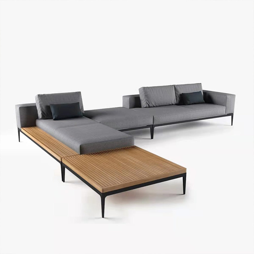 戶外沙發套裝 | 單件 | 鋁合金 柚木
