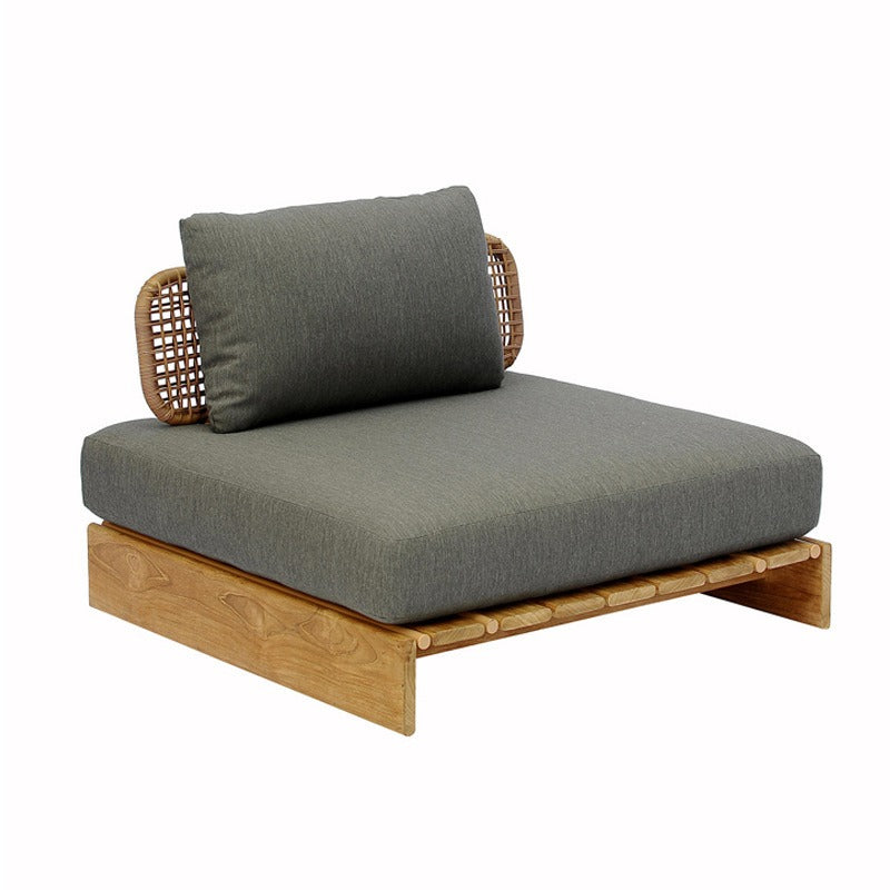 户外沙發套裝 | 單件 | 柚木 | 藤編沙發茶几 | 藤椅 |