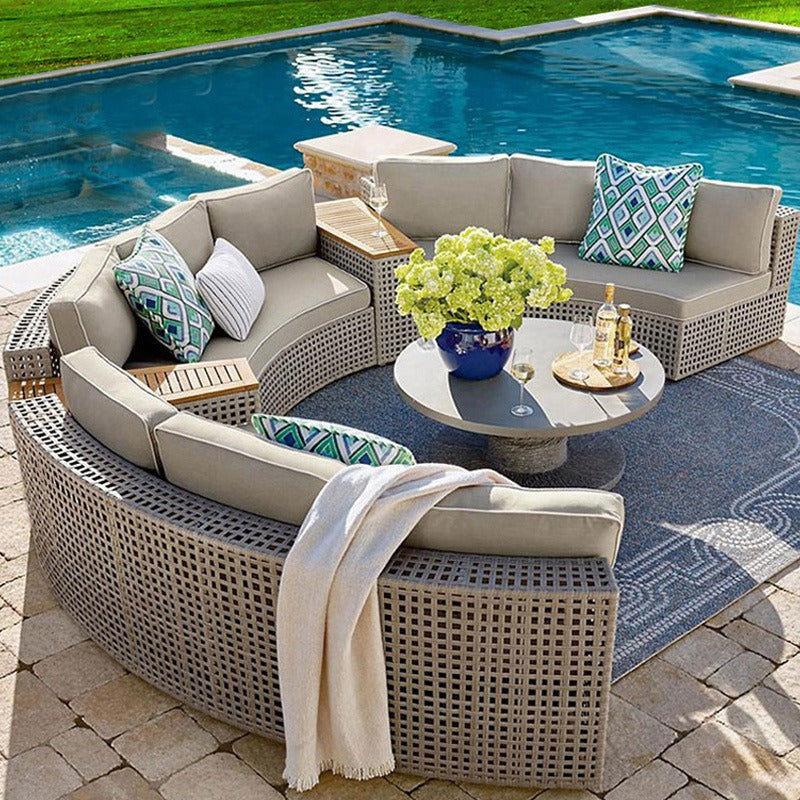 户外沙發套裝 | 單件 | 藤沙發茶几 | 藤編藤椅 | 圓形 |