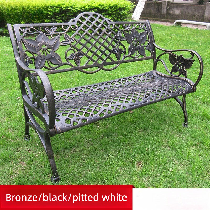 Detachable Cast Aluminum Outdoor Park Bench 117cm Multi-Colour EFWB-037