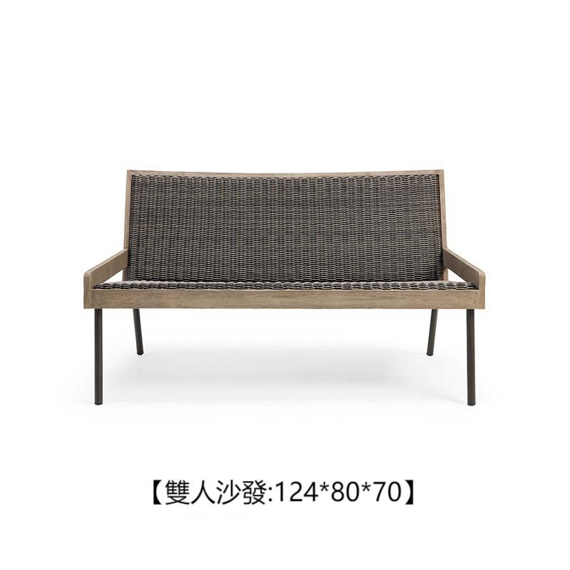 户外沙發套裝 | 單件 | 藤編 | 茶几 | 藤椅 | 柚木 |