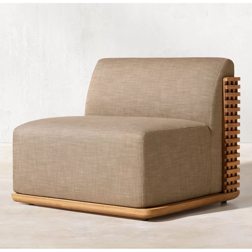 戶外防水沙發套裝 | 單件 | 柚木 拉絲做舊 | 餐檯椅 沙發 | SUNBRELLA布